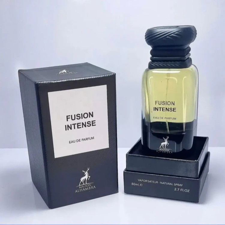 ادکلن مردانه ۸۰ میل الحمبرا fusion intense رایحه تامفورد فابیولس